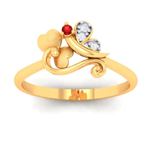 18k Uniquely Designed Diamond Ring From The P.c Chandra Jewellers
