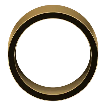 18K Yellow Gold 12 mm Flat Shape Comfort Fit Band