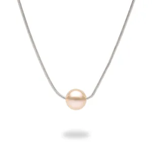 18" Freshwater Pearl Necklace in Sterling Silver (assorted colors) - 7-8mm