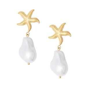 Beaches Pearl Stud Earrings