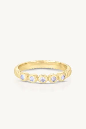 Binded Moonstone Gold Stacker
