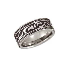 Black PVD Cobalt 8.5 mm Design Band