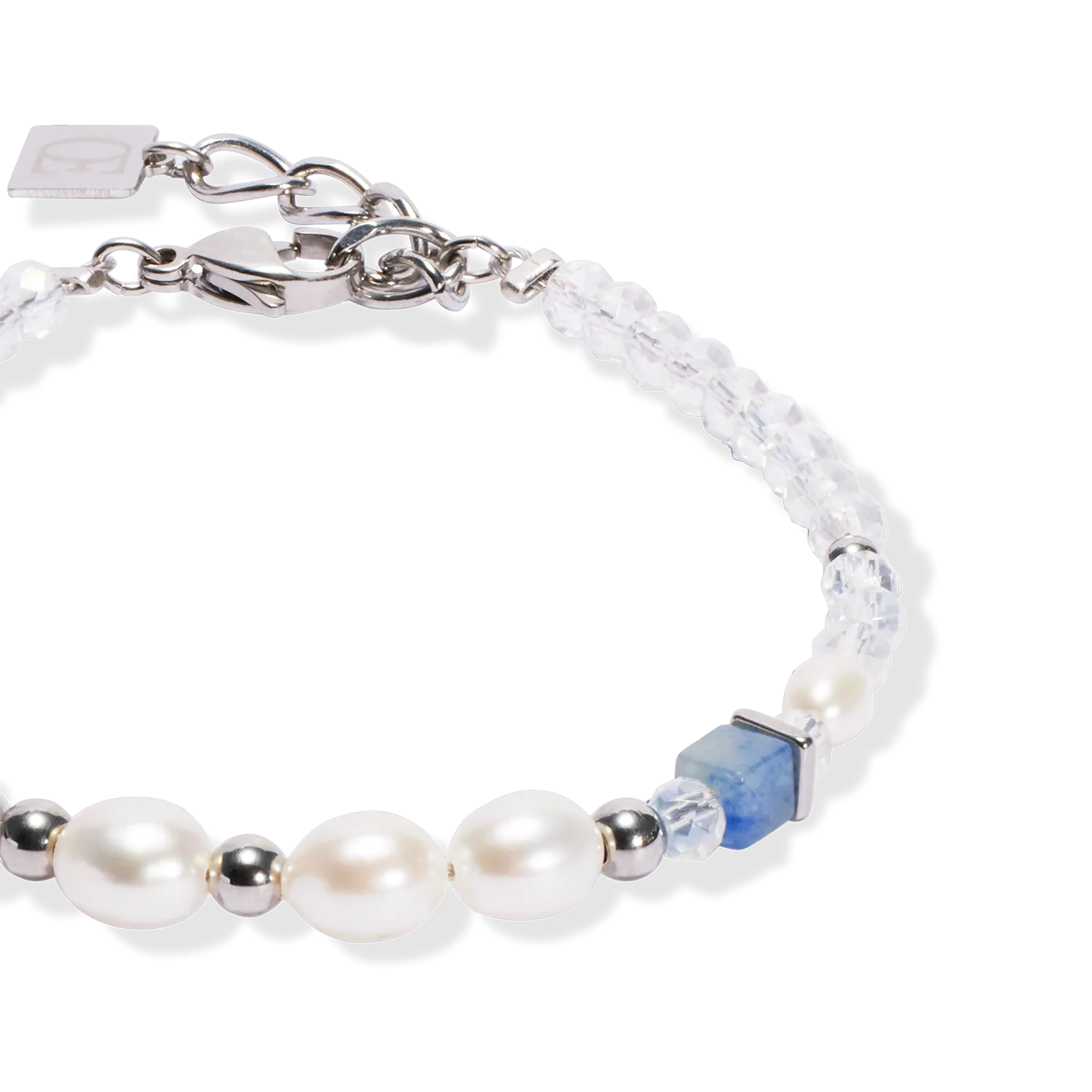 Bracelet Cosmic Pearls soft silver