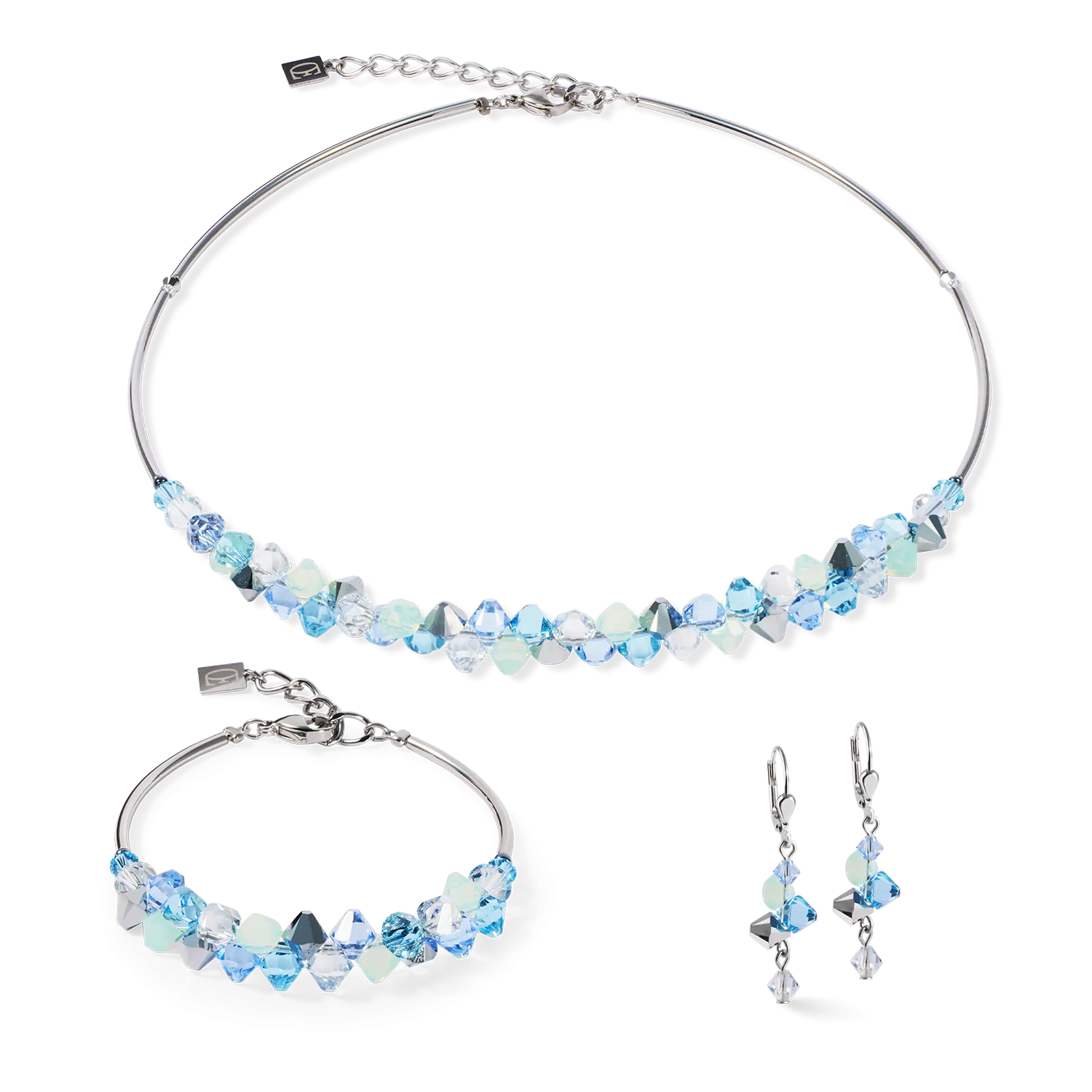 Bracelet Dancing Crystals silver-blue