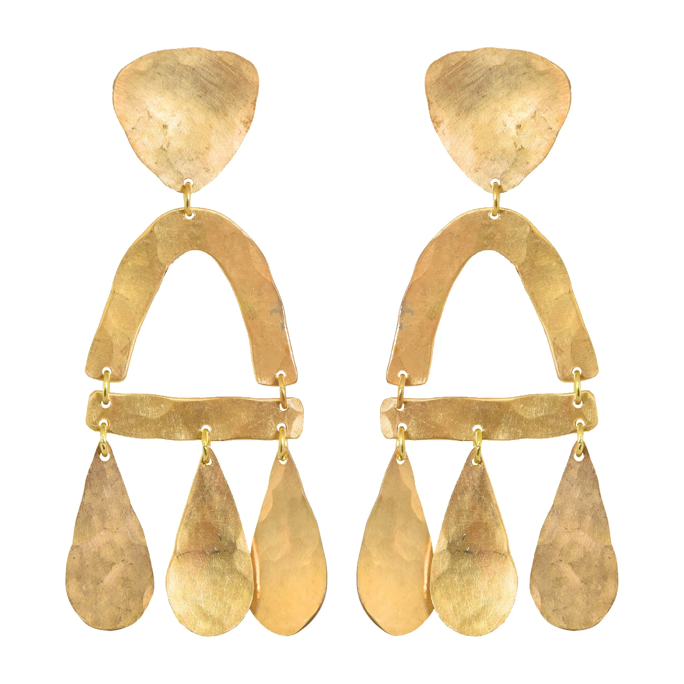 Brass Castara Earrings