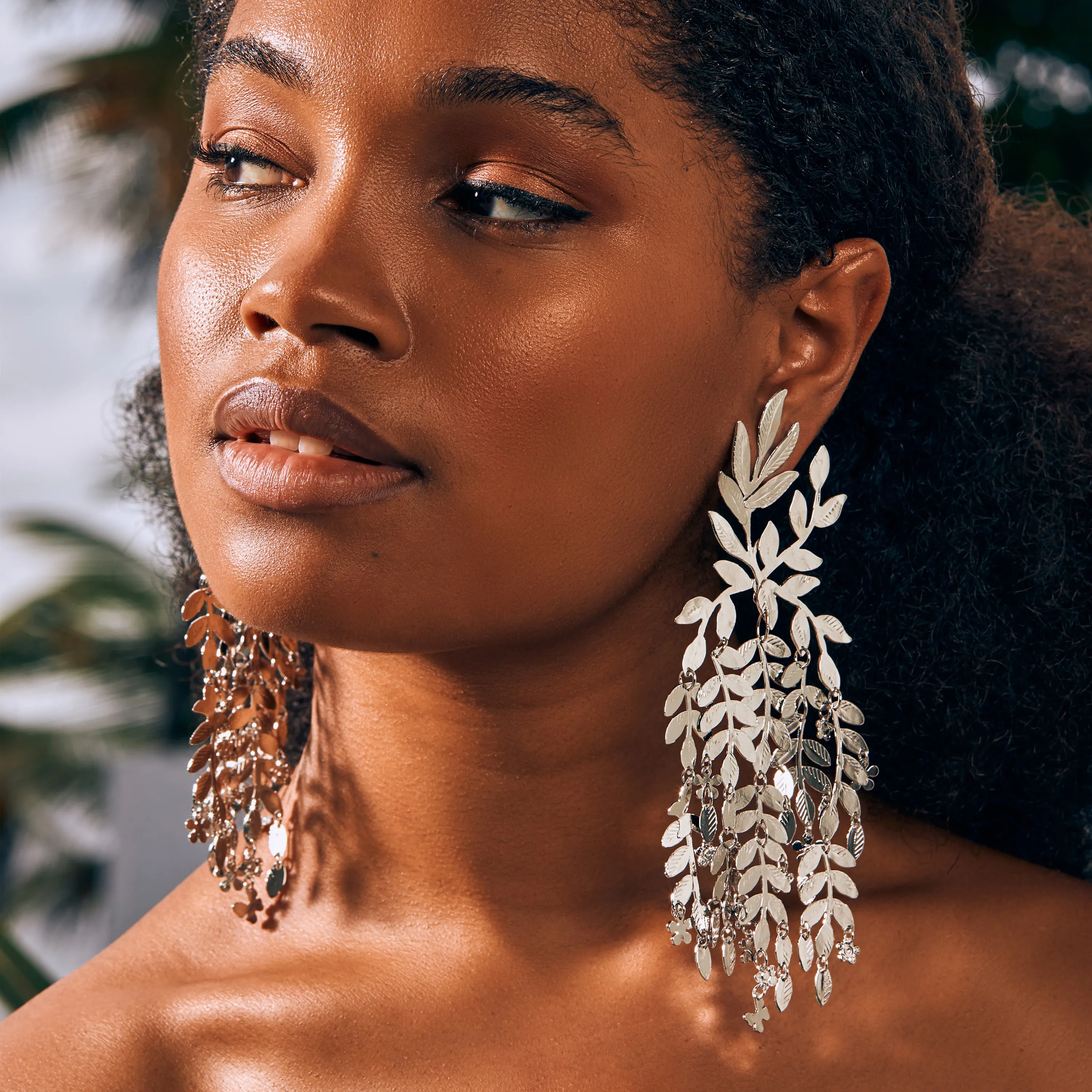 Chrome Willow Earrings
