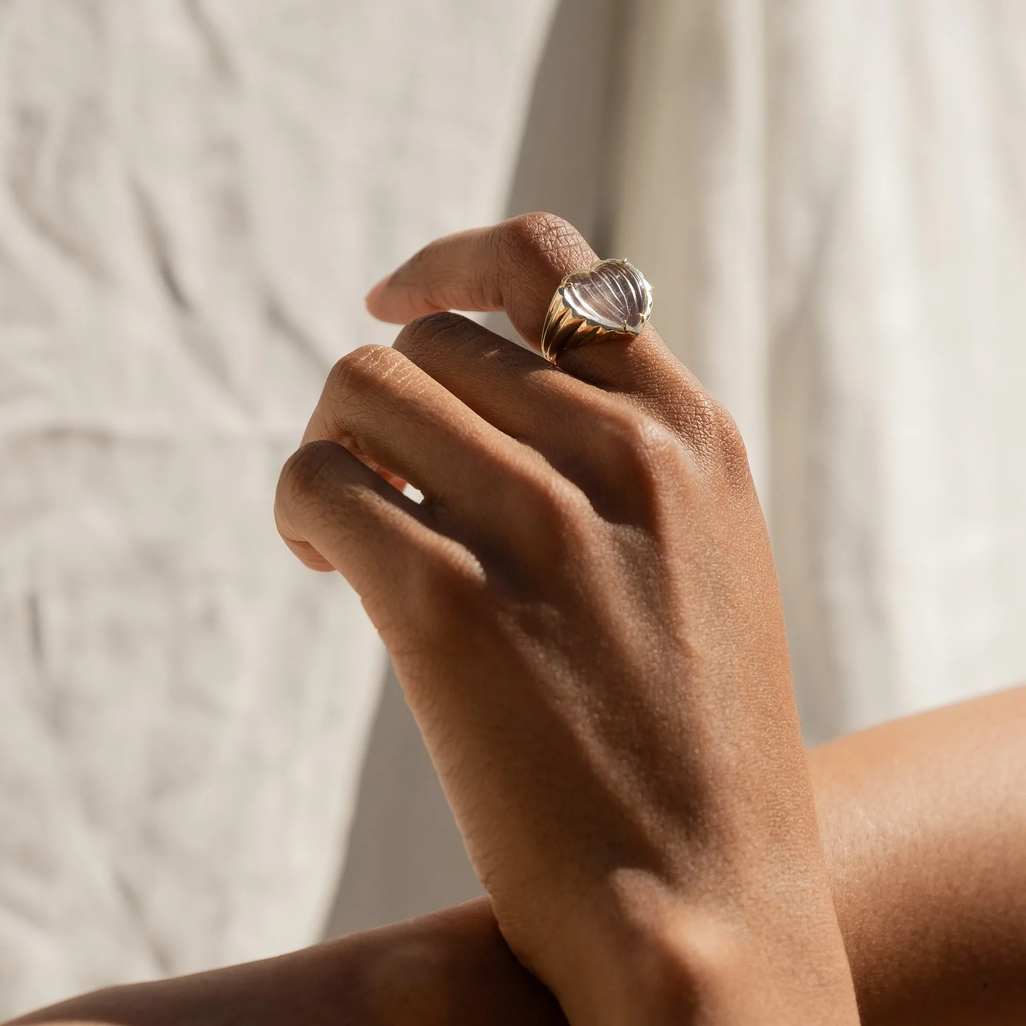 Clear Quartz Cora Ring