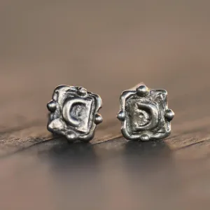 Crescent Moon Studs