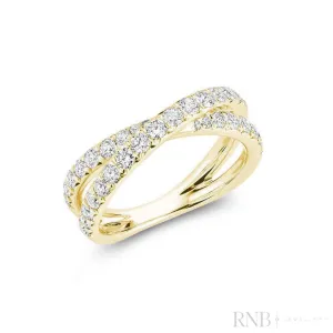 Criss Cross Diamond Ring