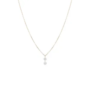 Dana?? Hanging Up 18K Gold Necklace w. Diamonds
