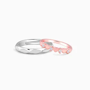 Dual Tone One Love Couple Bands