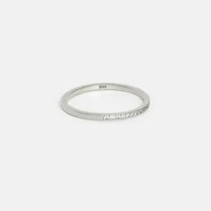Eile Ring in White Gold with Diamonds