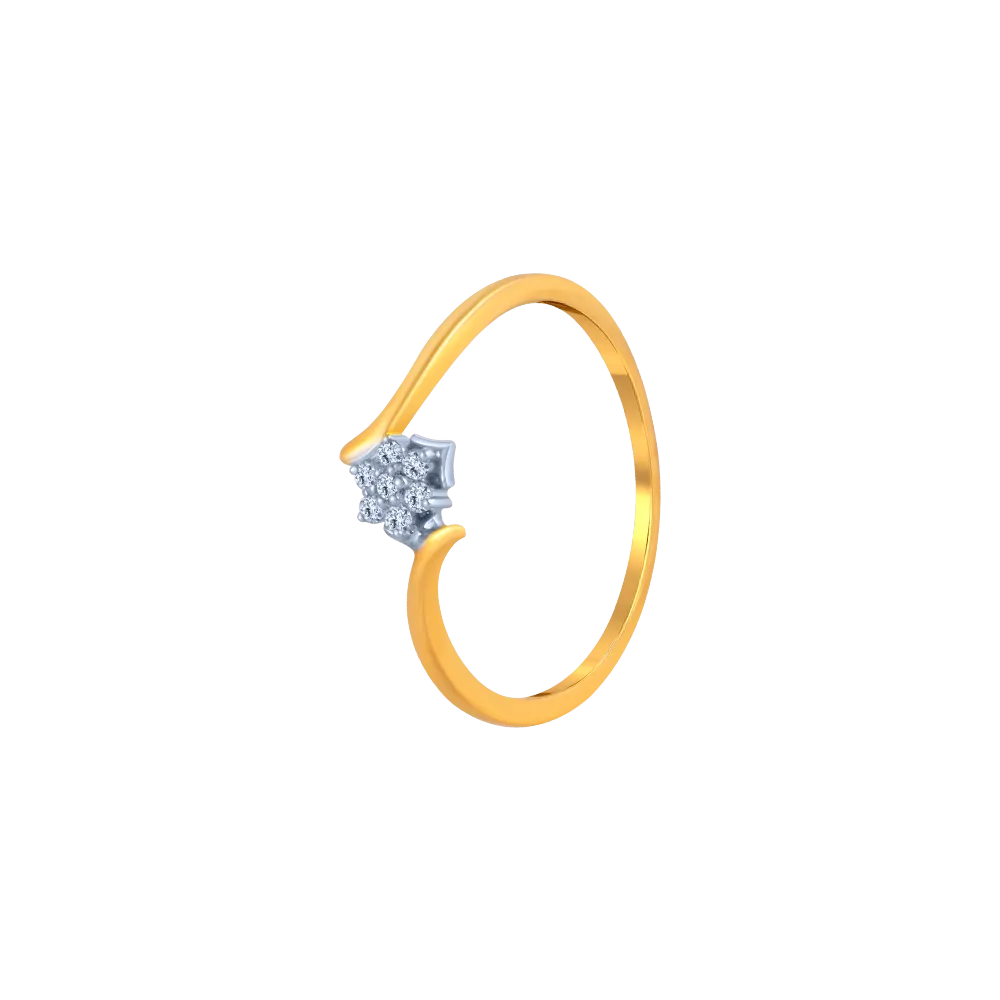 Fairy Fern Diamond Ring