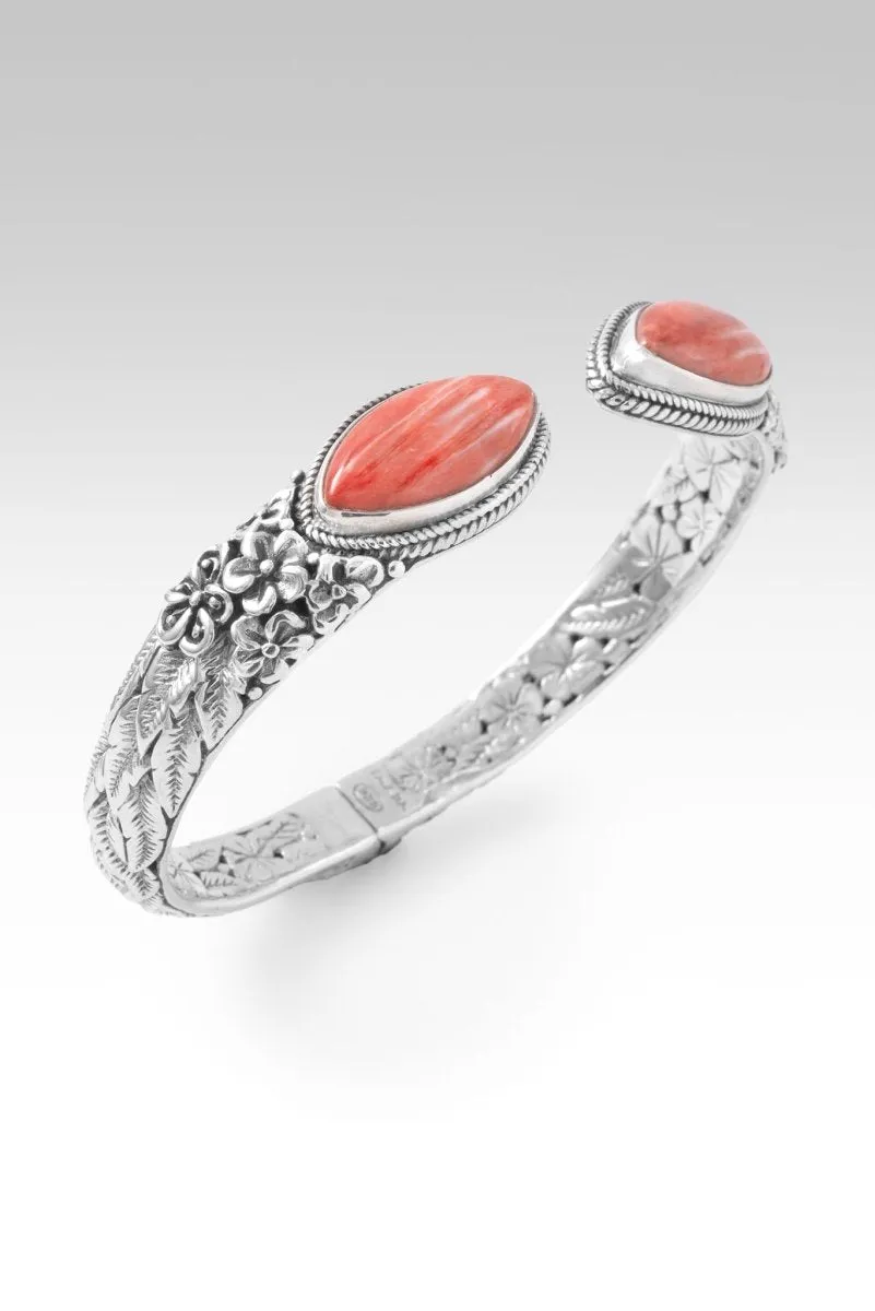 Floral Harmony Tip-to-Tip Bracelet? in Red Spiny Oyster