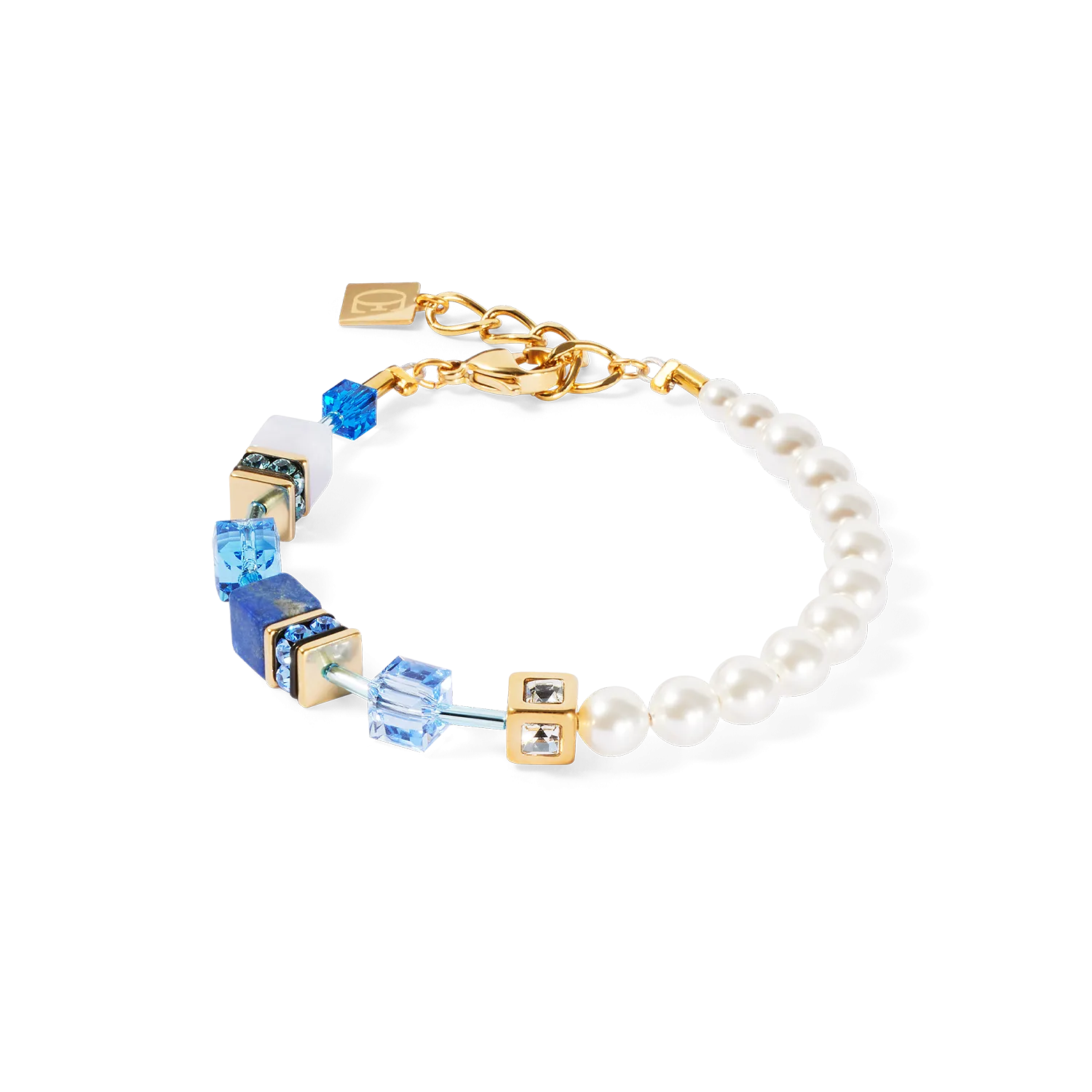 GeoCUBE? Precious Fusion Pearls bracelet blue