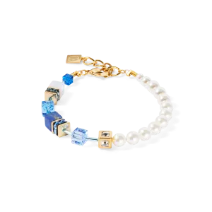 GeoCUBE? Precious Fusion Pearls bracelet blue