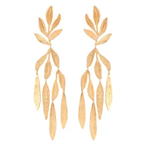 Gold Sea Forest Earrings