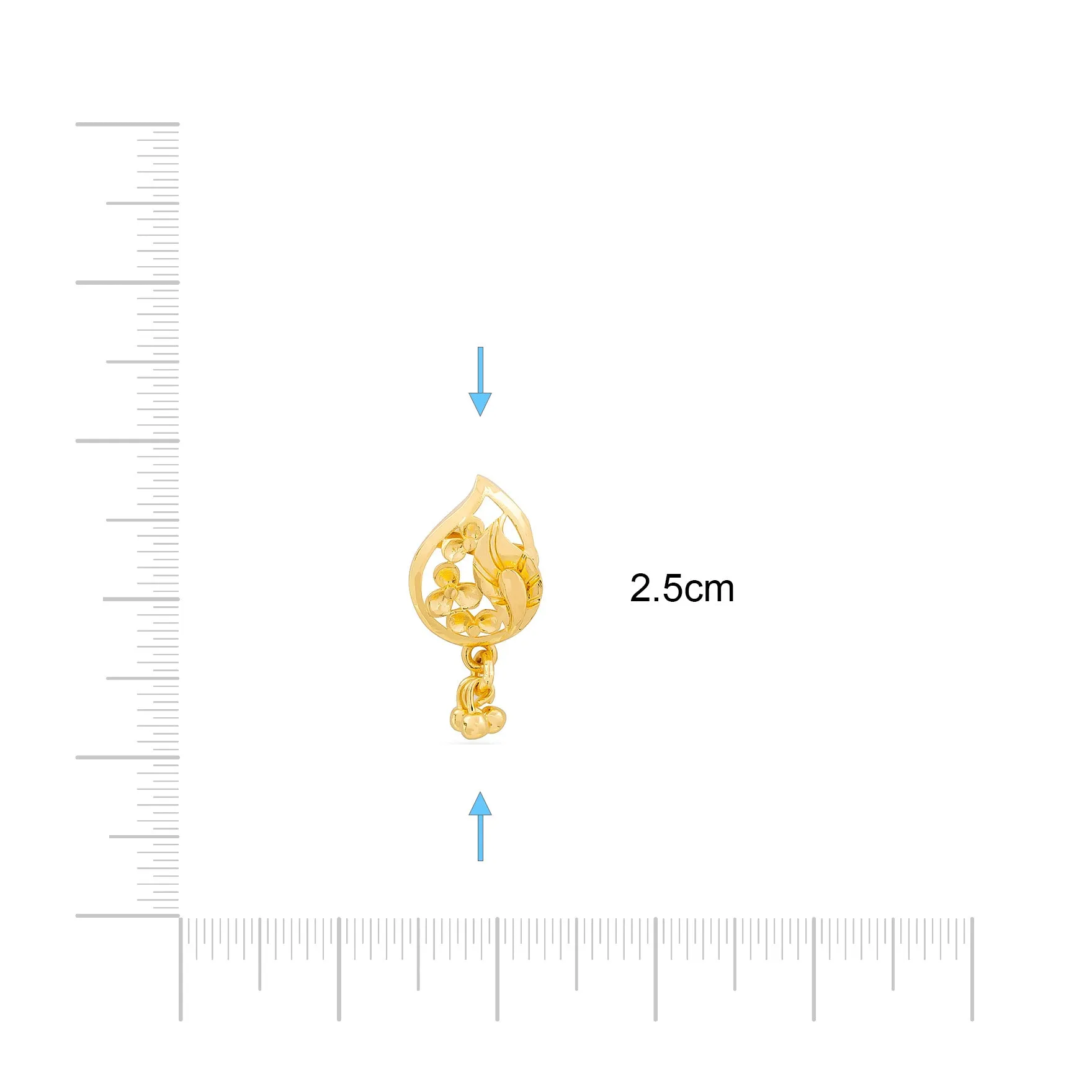 GOLDEN HANGING STUD PGHST243-09