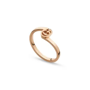 Gucci GG Running 18ct Rose Gold Ring D