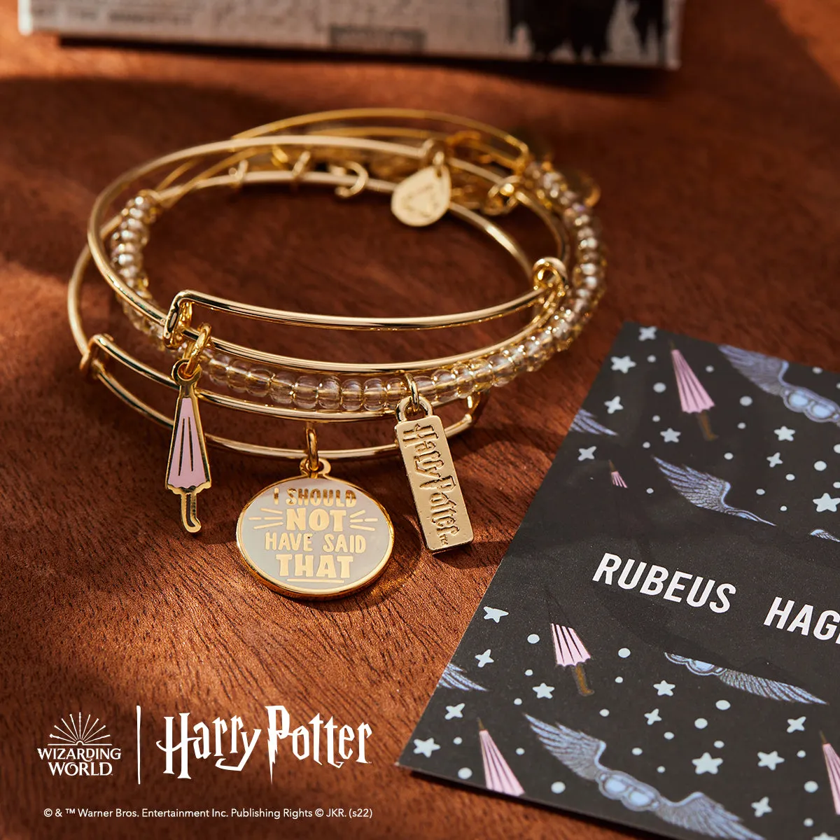 Harry Potter? Rubeus Hagrid Bangle Bracelets, Set of 3