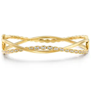 Hearts On Fire Lorelei Floral Twist Diamond Bangle
