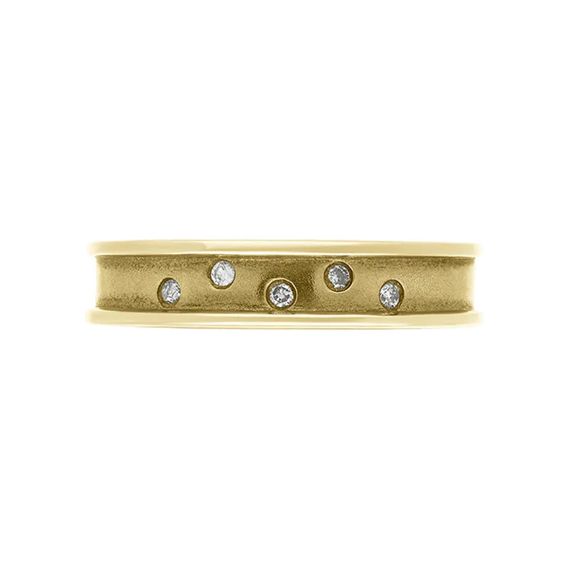 Hot Diamonds Gold Concave Ring D