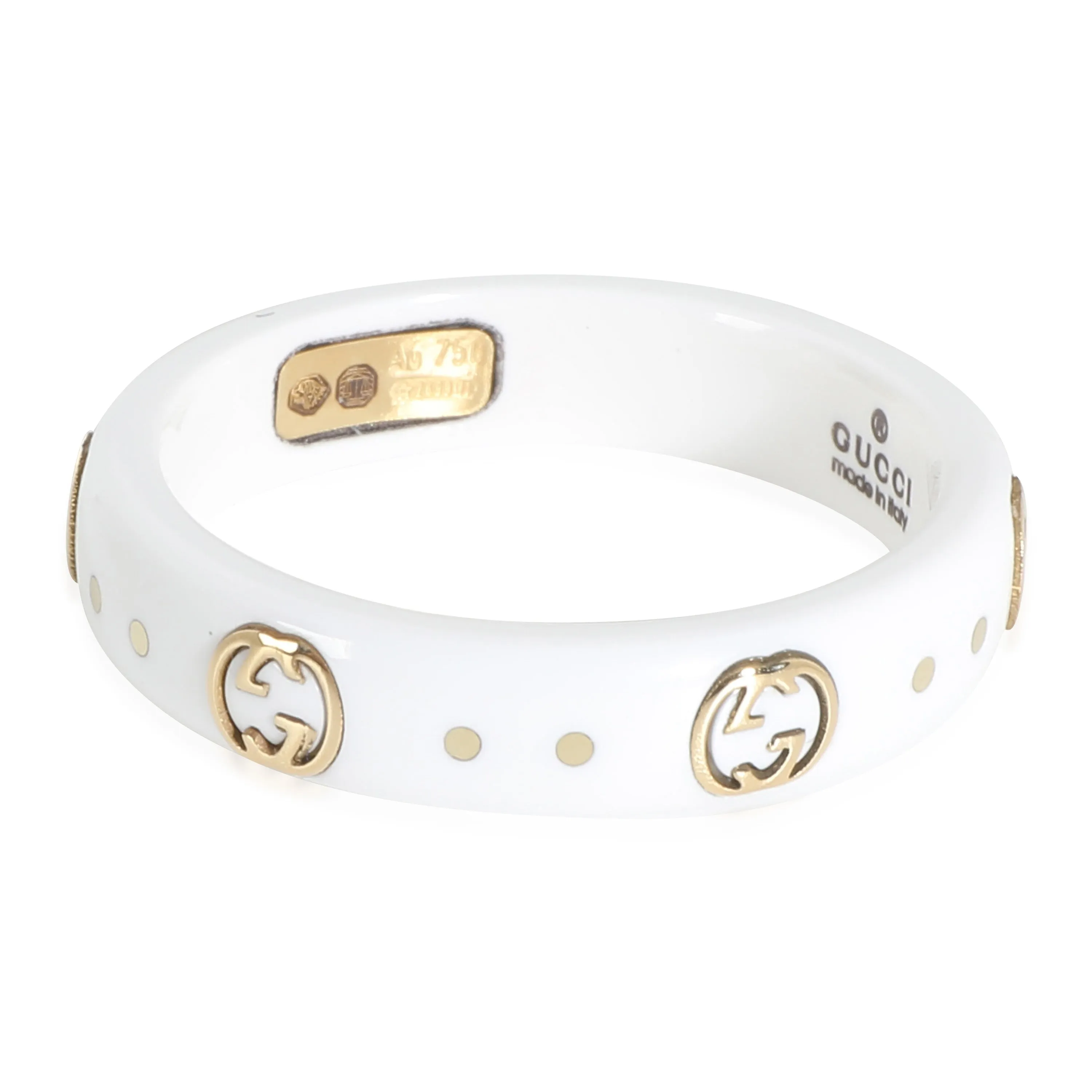 Icon Band in 18K Ceramic/Yellow Gold