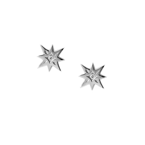 Icon Starburst Studs - Sapphires & Silver