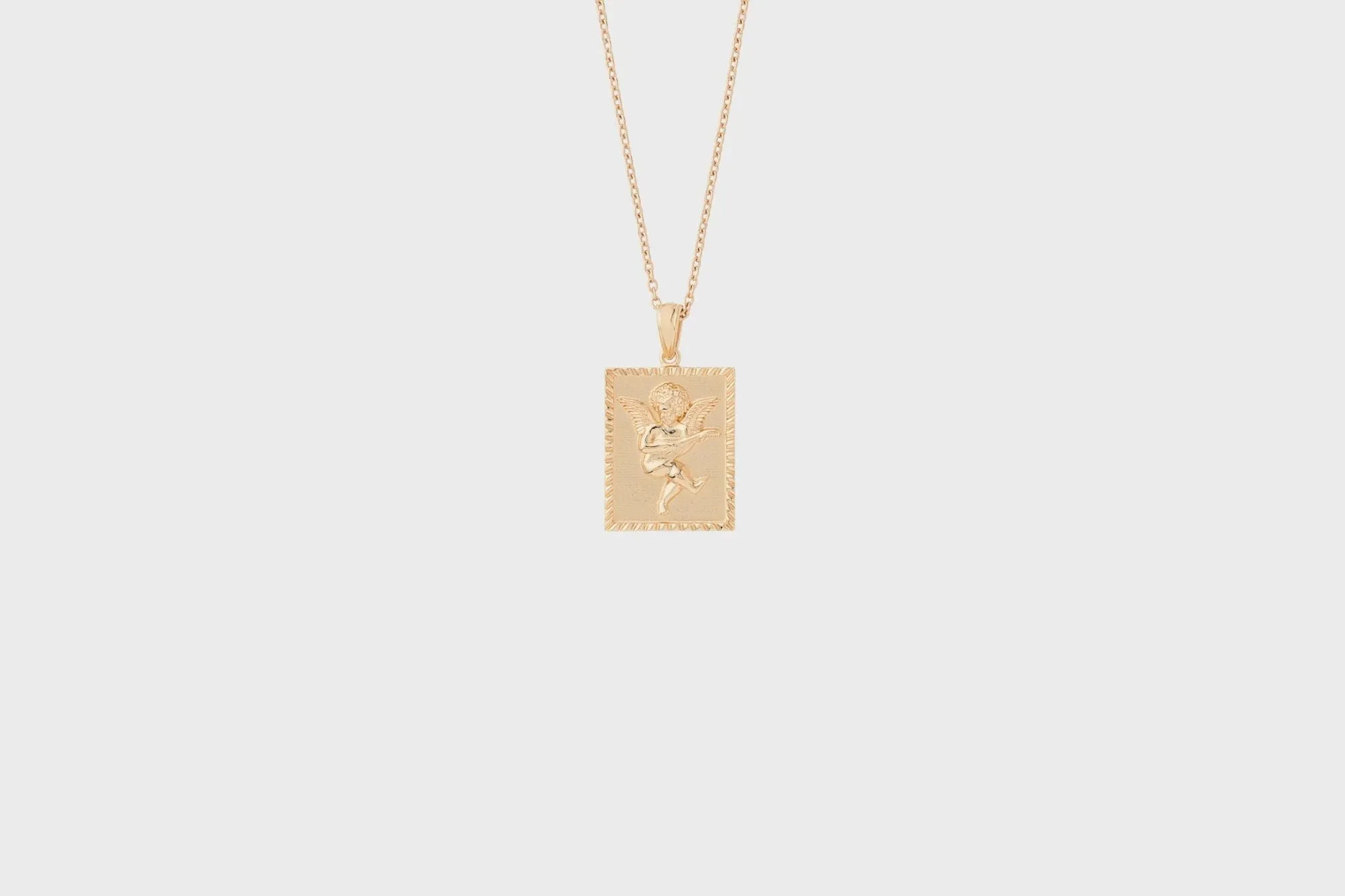 IX Angel Gold Plated Pendant