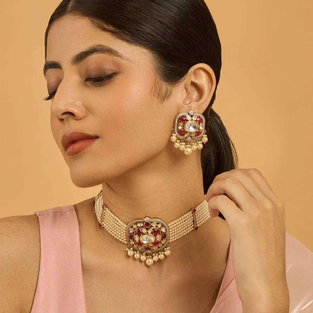 Kundan Necklace 178327