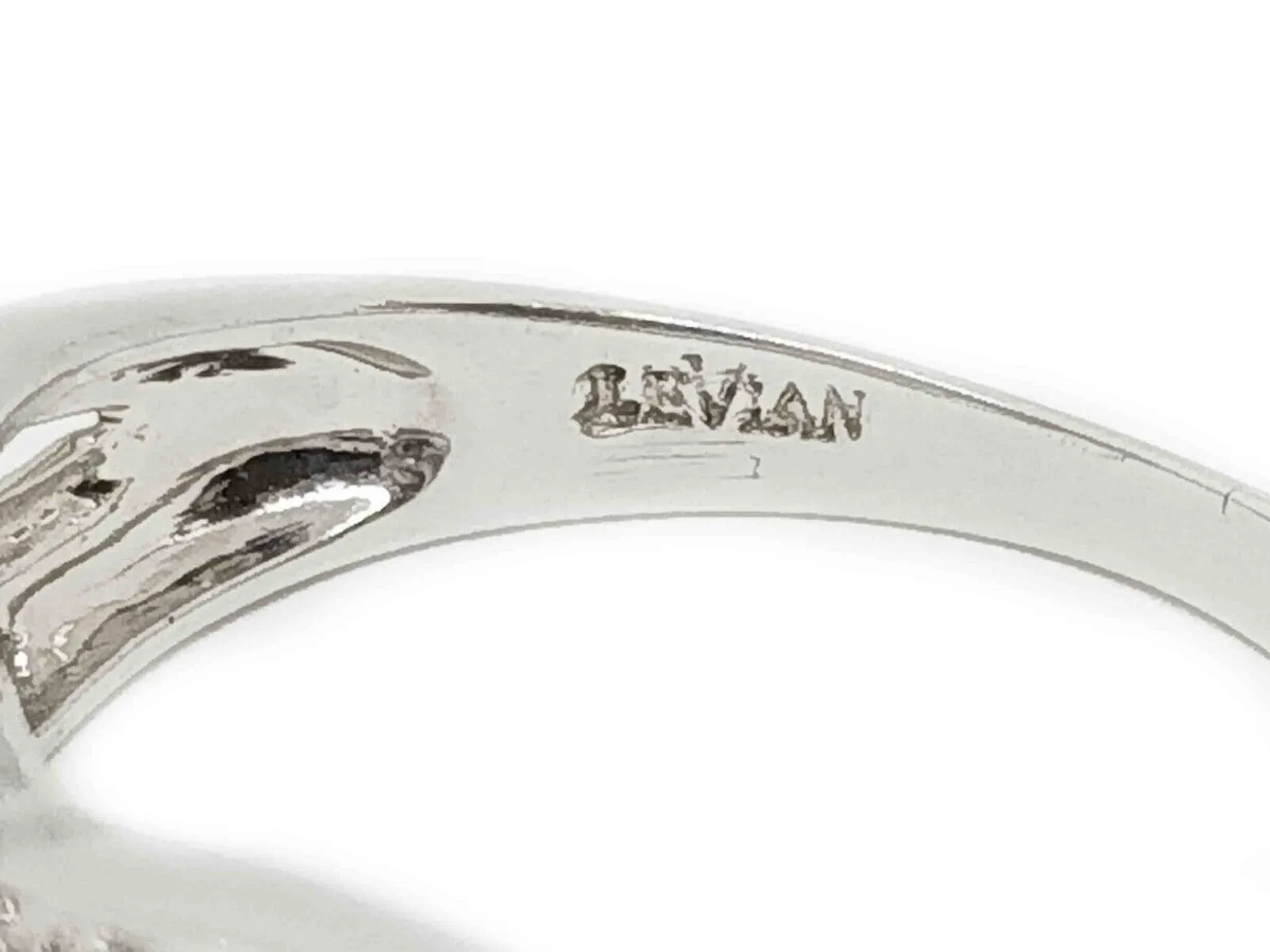 LeVian 1.75ct tw Tanzanite & Diamond Swirl Ring 14k White Gold Size 10.25