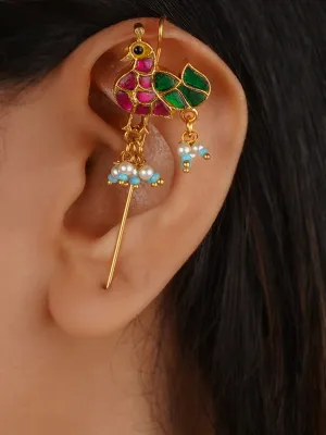 Multicolor Gold Plated Earrings - TR-EAR162