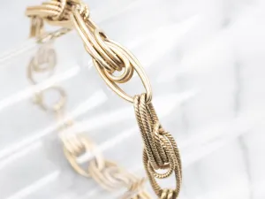 Nautical Gold Oval Link Bracelet