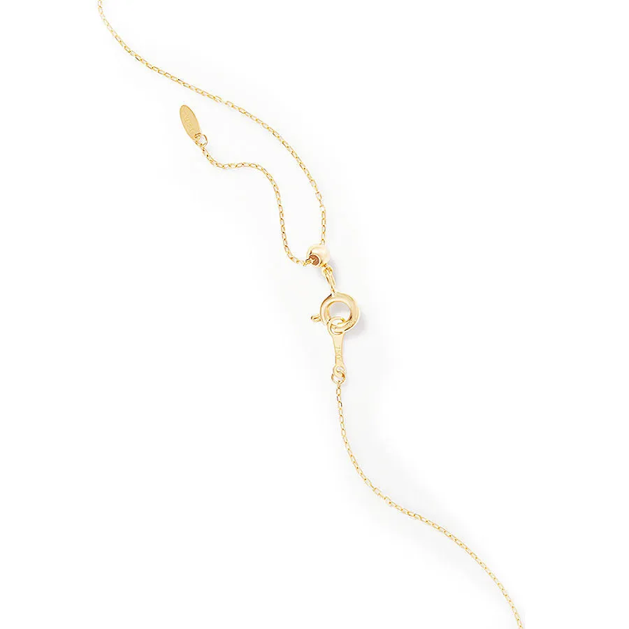 Pav?? Symbols Moon 18K Gold, Whitegold or Rosegold Necklace w. Diamonds