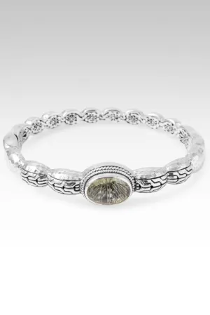 Persist with Purpose Bangle? in Prasiolite
