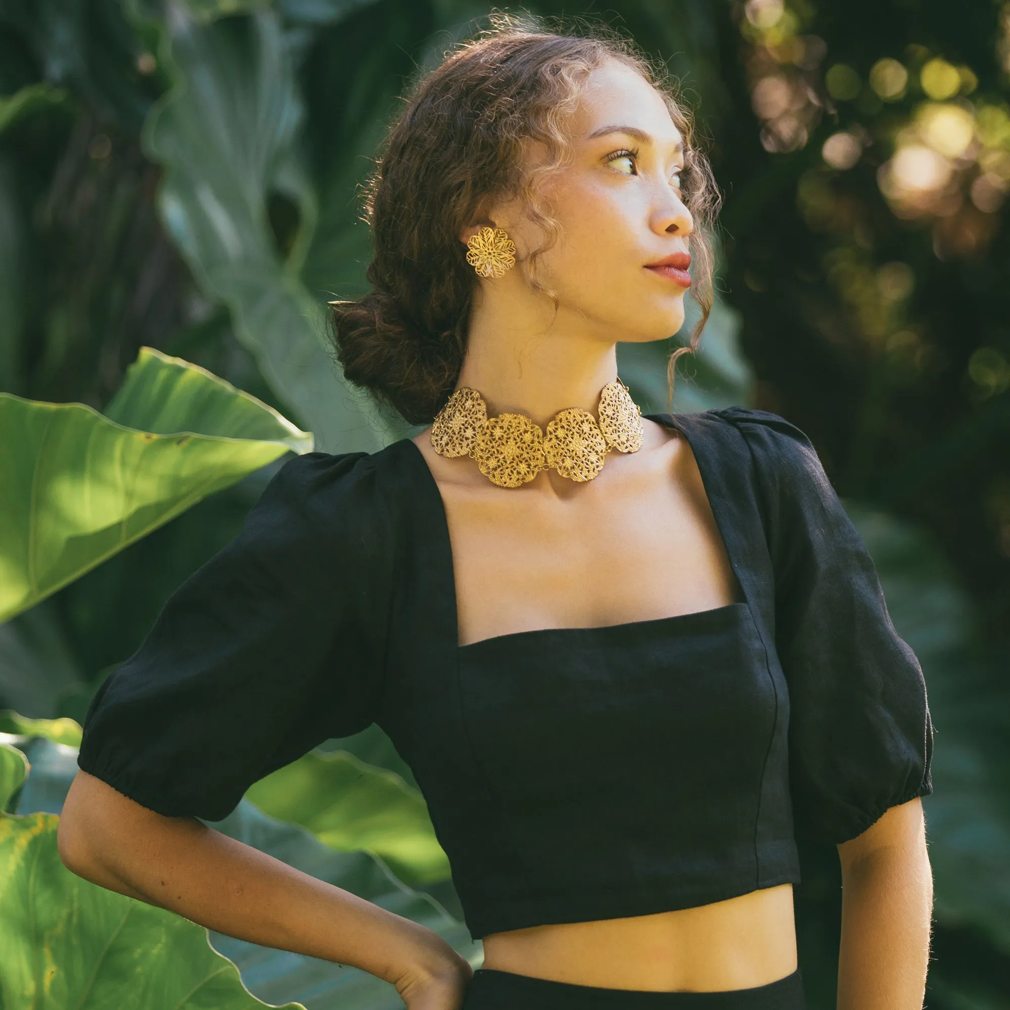 Pointelle Post Earrings
