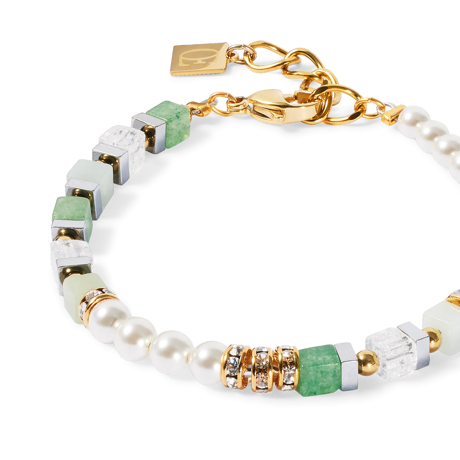 Precious Fusion Offset bracelet gold-green