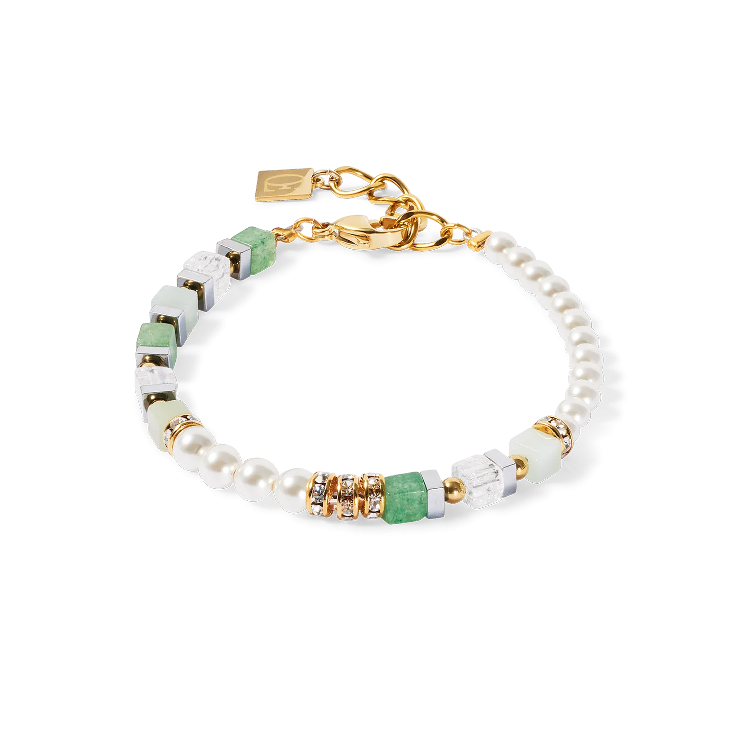 Precious Fusion Offset bracelet gold-green