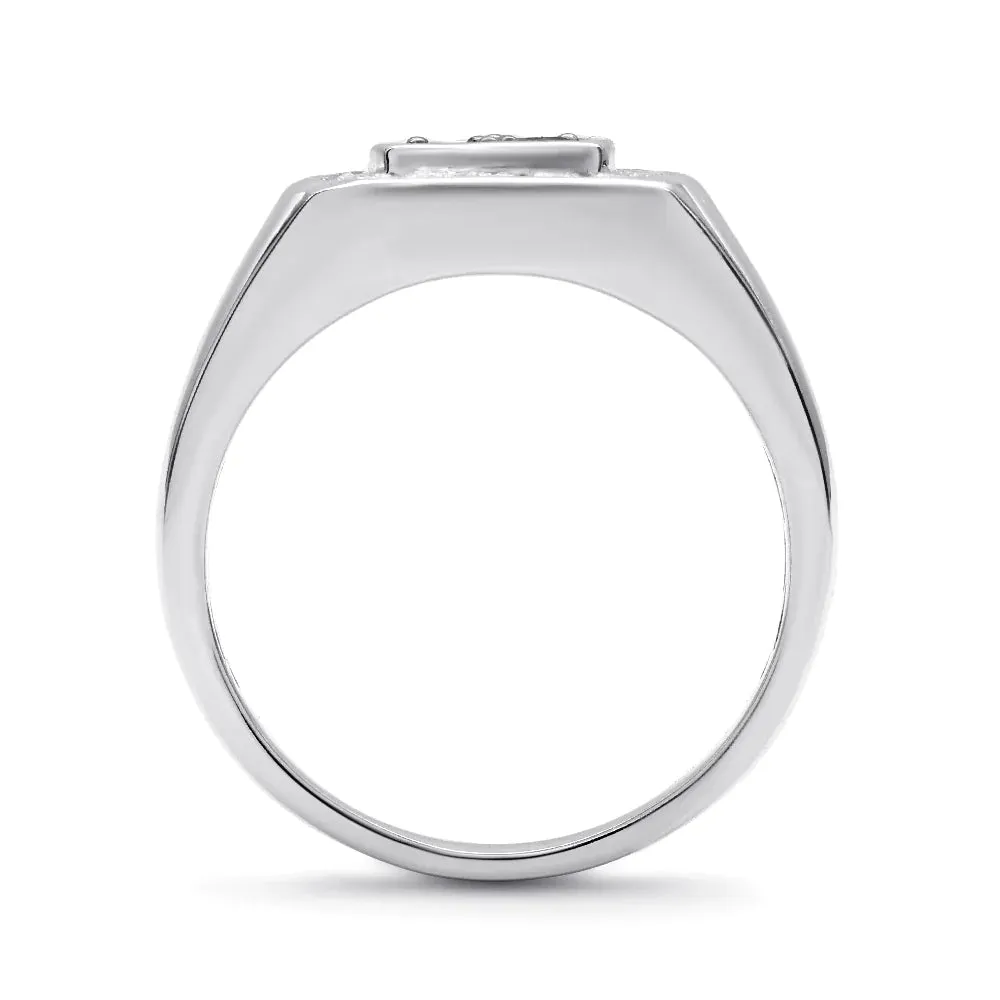 Quartet Cluster Signet Ring