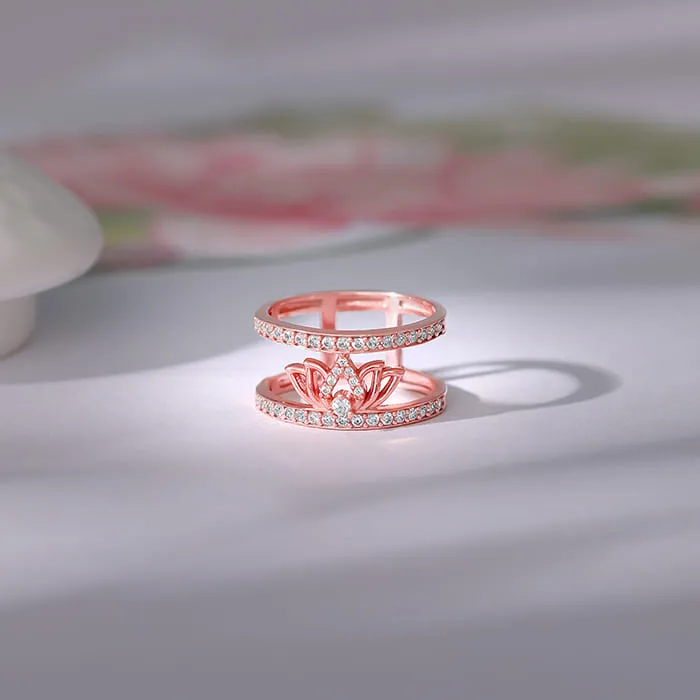 Rose Gold Gulabi Kamal Ring