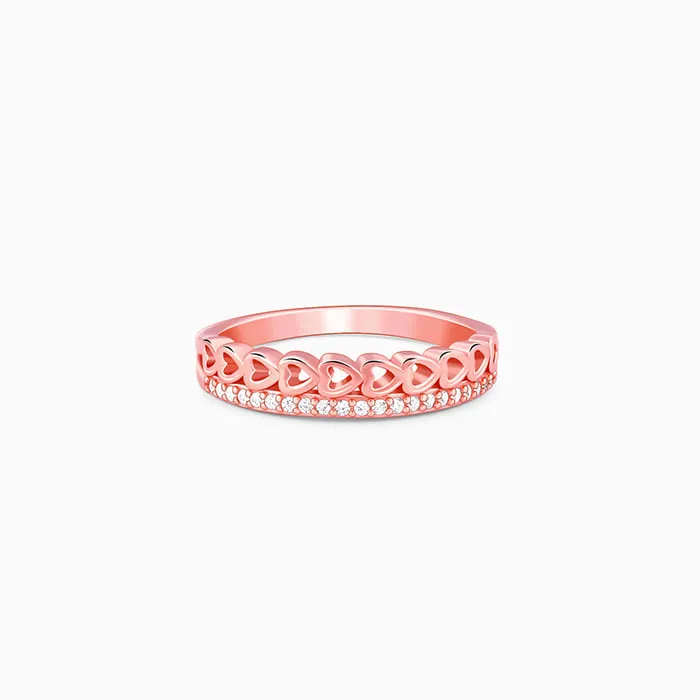 Rose Gold Spark Romance Ring
