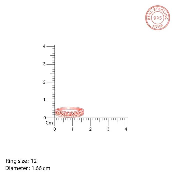 Rose Gold Spark Romance Ring