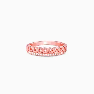 Rose Gold Spark Romance Ring