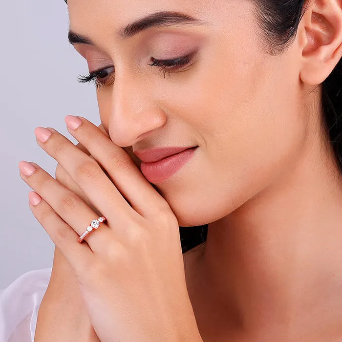 Rose Gold Splendid Shine Ring