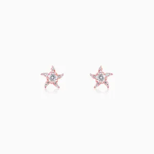 Rose Gold Starfish Earrings