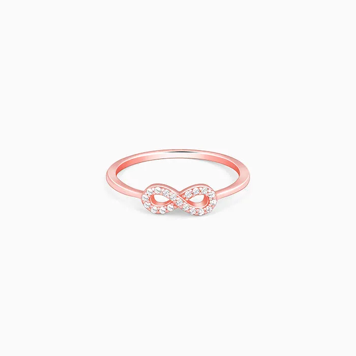 Rose Gold Zircon Loop of Hope Ring