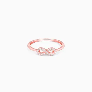 Rose Gold Zircon Loop of Hope Ring