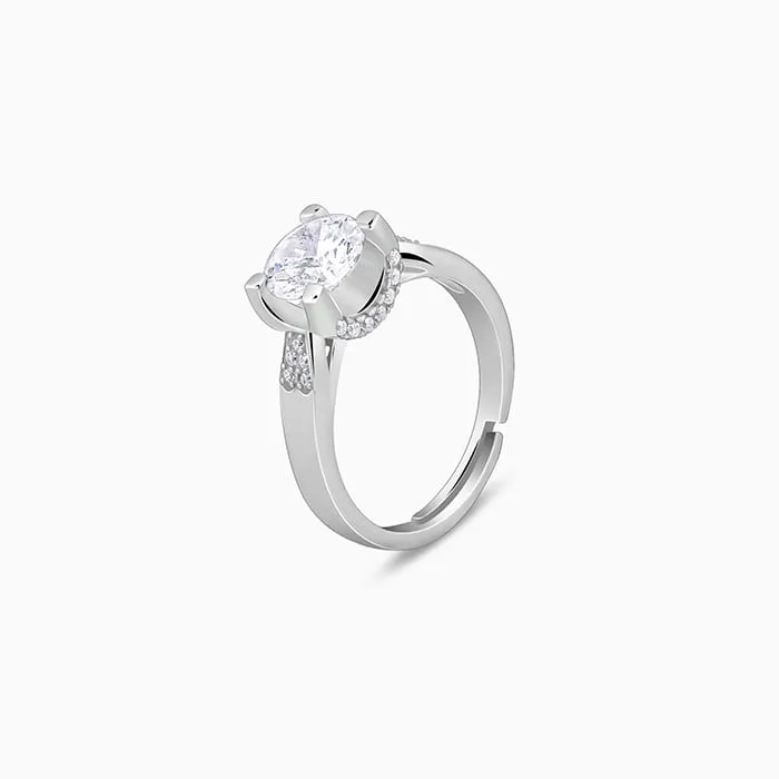 Silver All About Love Ring