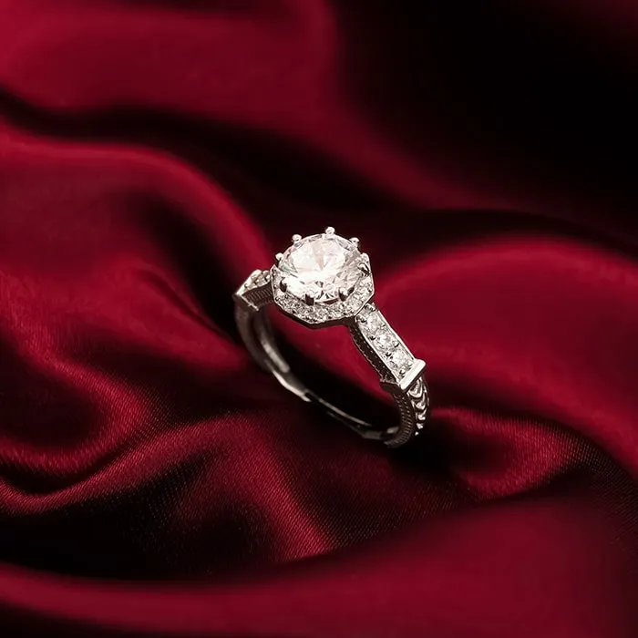 Silver Dazzling Glamour Ring