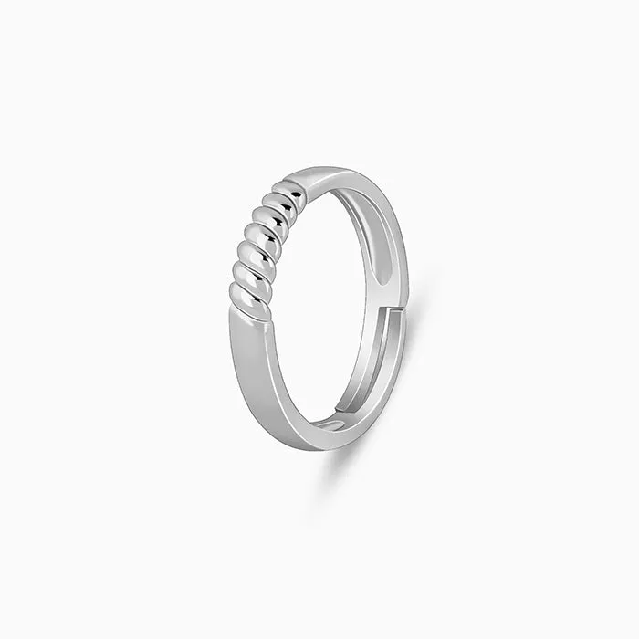 Silver Rope Ring for Him